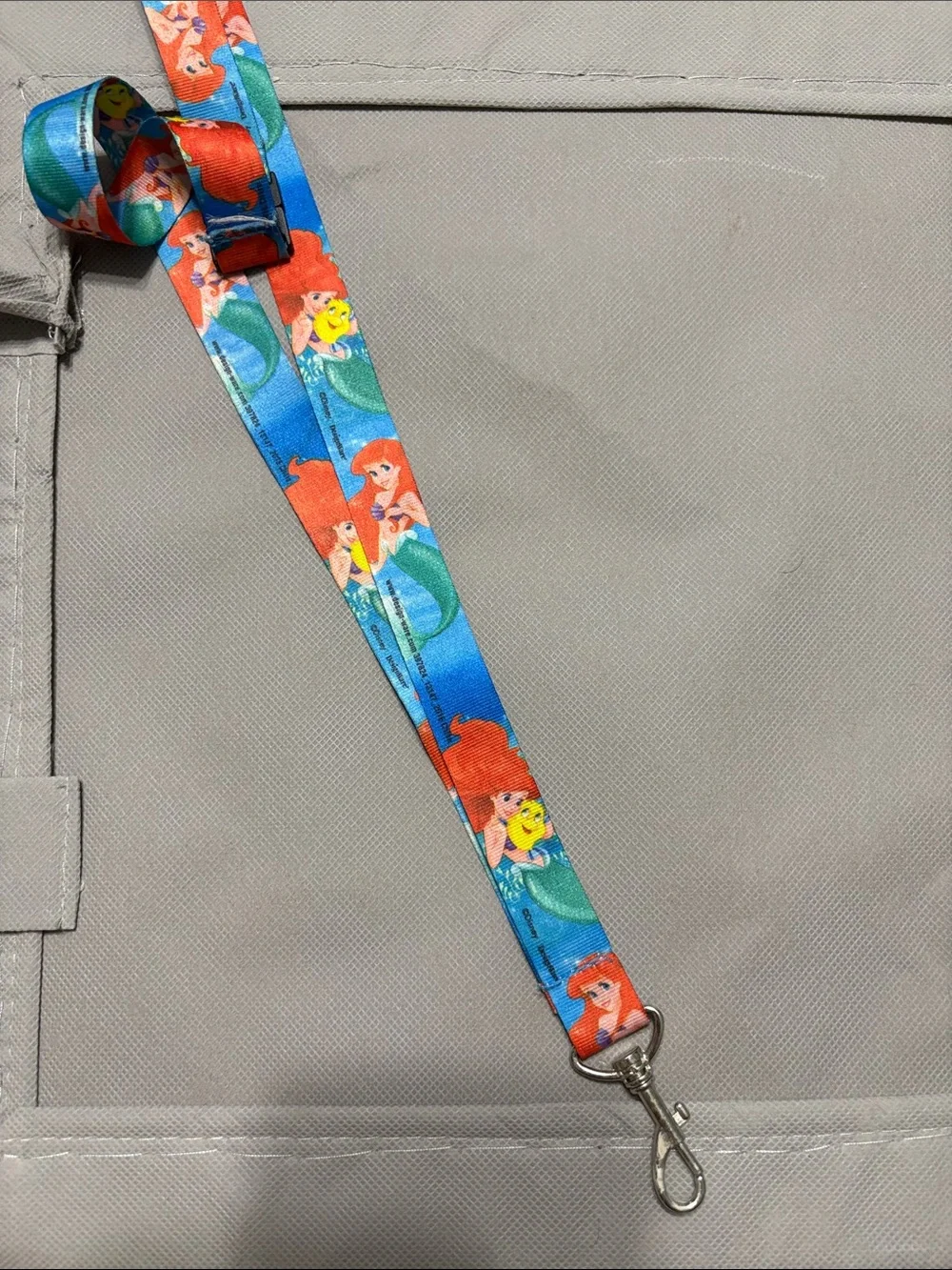 Disney Ariel & Flounder Blue and Red Kids Lanyard